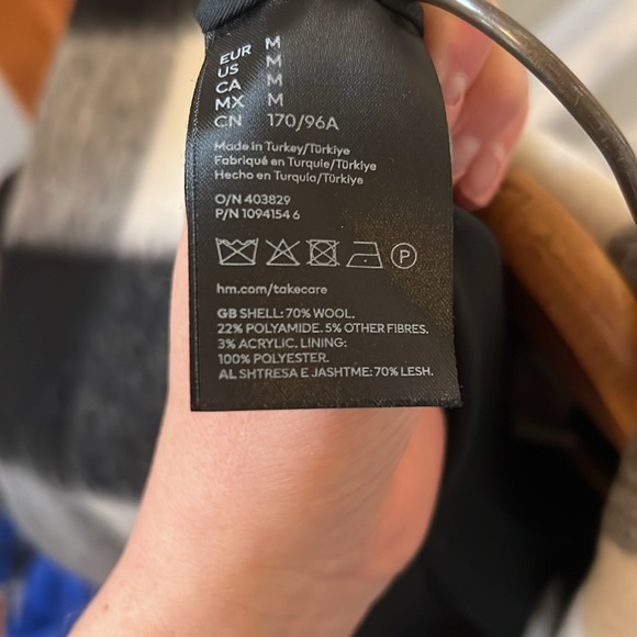 H&M Wool Blend Pea Coat - Picture 7 of 7